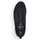 Schwarze Rieker Herren Slipper 07805-00 mit super leichter und flexibler Sohle. Schuh von oben.