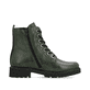 Grüne remonte Damen Biker Boots D8671-55 mit markanten Ösen sowie Reißverschluss. Schuh Innenseite.