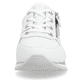Sternenweiße remonte Damen Sneaker D0H11-80 mit einem Reißverschluss. Schuh von vorne.