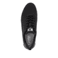 Schwarze waschbare Rieker Herren Sneaker Low U1102-00 mit einer flexiblen Sohle. Schuh von oben.