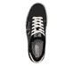 Schwarze Rieker Damen Sneaker Low W1900-00 mit einer strapazierfähigen Sohle. Schuh von oben.