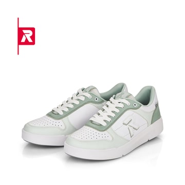 Rieker EVOLUTION Damen Sneaker frost-white mint-green