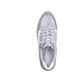 
Platingraue remonte Damen Sneaker D2410-40 mit einer flexiblen Sohle mit Keilabsatz. Schuh von oben