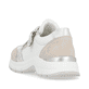 Weiße remonte Damen Sneaker D0G09-81 mit einem Reißverschluss sowie Extraweite H. Schuh von hinten.