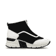 Weiße Rieker Damen Sneaker High N6360-00 mit Reißverschluss sowie der Komfortweite G. Schuh Innenseite.