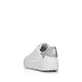 Weiße Rieker Damen Sneaker Low 41902-80 mit super leichter und flexibler Sohle. Schuh von hinten.