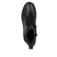 Schwarze Rieker Damen Schnürstiefel W0371-00 mit wasserabweisender TEX-Membran. Schuh von oben.