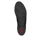 Schwarze Rieker Damen Slipper 51989-00 mit Elastikeinsatz sowie Löcheroptik. Schuh Laufsohle.