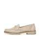 
Hellbeige Rieker Damen Loafers 51865-60 mit einer schockabsorbierenden Sohle. Schuh Außenseite