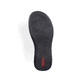 Weiße Rieker Damen Slipper 46367-80 mit einem Klettverschluss. Schuh Laufsohle.