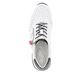 Weiße remonte Damen Sneaker D0T04-81 mit Reißverschluss sowie der Extraweite H. Schuh von oben.