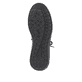Schwarze waschbare Rieker Damen Slipper W1103-00 mit flexibler Sohle. Schuh Laufsohle.