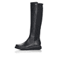 
Tiefschwarze remonte Damen Hochschaftstiefel D3975-01 mit einer leichten Profilsohle. Schuh Außenseite