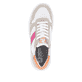 Weiße Rieker Damen Sneaker Low W1200-80 mit ultra leichter und flexibler Sohle. Schuh von oben.