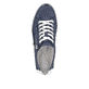 Royalblaue remonte Damen Sneaker D5826-15 mit einem Reißverschluss. Schuh von oben.