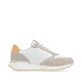 Weiße Rieker Damen Sneaker Low W0608-80 mit griffiger und leichter Sohle. Schuh Innenseite.