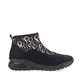 Schwarze Rieker Damen Sneaker High M4953-00 mit dämpfender und leichter Sohle. Schuh Innenseite.
