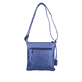 remonte Damen Handtasche Q0625-14 in Enzianblau aus Kunstleder mit Reißverschluss. Handtasche Rückseite.