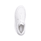 Weiße Rieker Damen Sneaker Low M8415-80 mit einer Schnürung. Schuh von oben.