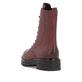 Rote remonte Damen Biker Boots D2278-36 mit Reißverschluss sowie Komfortweite G. Schuh von hinten.