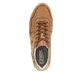 Braune Rieker Herren Sneaker Low U0304-25 mit leichter und griffiger Sohle. Schuh von oben.