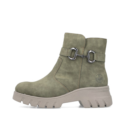 Rieker Damen Biker Boots schilfgrün