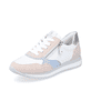 
Zartrosane remonte Damen Sneaker D0H01-80 mit einer besonders leichten Sohle. Schuh seitlich schräg
