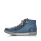 
Azurblaue Rieker Damen Schnürschuhe Z1221-14 mit Schnürung und Reißverschluss. Schuh Außenseite
