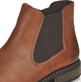 
Nougatbraune Rieker Damen Chelsea Boots Z4994-24 mit einer schockabsorbierenden Sohle. Schuh im Detail.