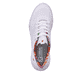 Weiße Rieker Damen Sneaker Low W0402-80 mit ultra leichter und flexibler Sohle. Schuh von oben.