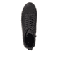 Schwarze Rieker Damen Sneaker High W0561-00 mit ultra leichter Plateausohle. Schuh von oben.