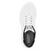 Weiße Rieker Herren Sneaker Low U0501-80 mit flexibler und ultra leichter Sohle. Schuh von oben.