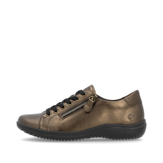 remonte Damen Schnürschuhe bronze-metallic