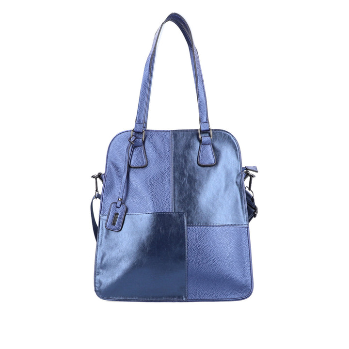 remonte Damen Handtasche Q0623-14 in Königsblau aus Kunstleder mit Reißverschluss. Handtasche Vorderseite.