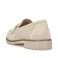 
Hellbeige Rieker Damen Loafers 51865-60 mit einer schockabsorbierenden Sohle. Schuh von hinten