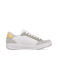 Weiße Rieker Damen Sneaker Low 41909-91 mit super leichter und flexibler Sohle. Schuh Innenseite.