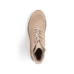 
Braunbeige Rieker Damen Schnürstiefel X5702-60 mit einer Profilsohle mit Blockabsatz. Schuh von oben