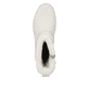 Weiße Rieker Damen Kurzstiefel W0373-80 mit wasserabweisender TEX-Membran. Schuh von oben.