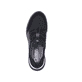 Schwarze Rieker Damen Slipper W0400-00 mit flexibler und ultra leichter Sohle. Schuh von oben.