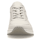 Hellbeige Rieker Damen Sneaker Low M4903-60 mit Schnürung sowie geprägtem Logo. Schuh von vorne.