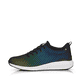 Schwarze waschbare Rieker Damen Sneaker Low 40101-00 mit flexibler Sohle. Schuh Außenseite.