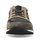 
Schwarze Rieker Herren Sneaker Low B2003-90 mit einer robusten Profilsohle. Schuh von vorne.