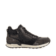 Schwarze Rieker Herren Sneaker High U0370-00 mit leichter und griffiger Sohle. Schuh Innenseite.