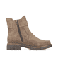 Beigebraune Rieker Damen Chelsea Boots Z3564-25 mit einem Reißverschluss. Schuh Innenseite.