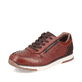 
Rotbraune Rieker Herren Sneaker Low B2010-24 mit Schnürung und Reißverschluss. Schuh seitlich schräg