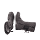 
Granitgraue Rieker Damen Kurzstiefel Z4756-45 mit einer robusten Profilsohle. Schuhpaar von oben.