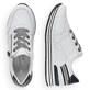 
Edelweiße remonte Damen Sneaker D1312-80 mit einer besonders leichten Plateausohle. Schuhpaar von oben.