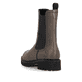 Braune remonte Chelsea Boots D8694-90 mit Reißverschluss sowie Komfortweite G. Schuh von hinten.