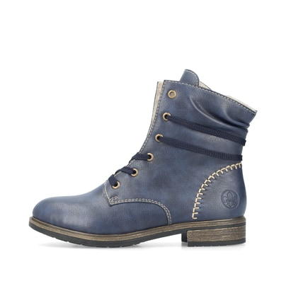 Rieker Damen Biker Boots ozeanblau