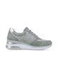 Mintgrüne remonte Damen Sneaker D2400-52 mit einer flexiblen Sohle mit Keilabsatz. Schuh Innenseite